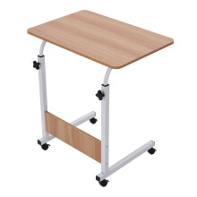 Height Adjustable Laptop Desk Overbed Desk with Wheels