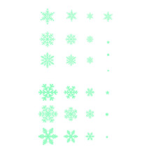 Wiederverwendbare Schneeflocken-Schablonen, im Dunkeln leuchtende Weihnachtsdekorationen für glatte Oberflächen, sicheres PVC-Material für