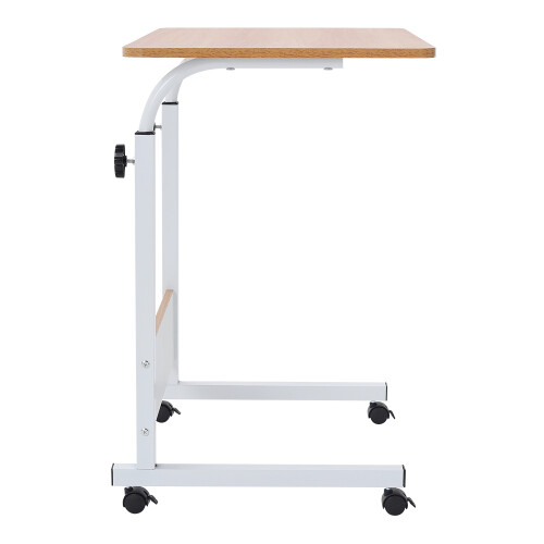 Living And Home Height Adjustable Laptop Desk Overbed Desk with Wheels 2