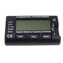Battery Capacity Tester With Voltage Monitor For RC Cars Compatible With LiPo LiFePO4 Liion Batteries