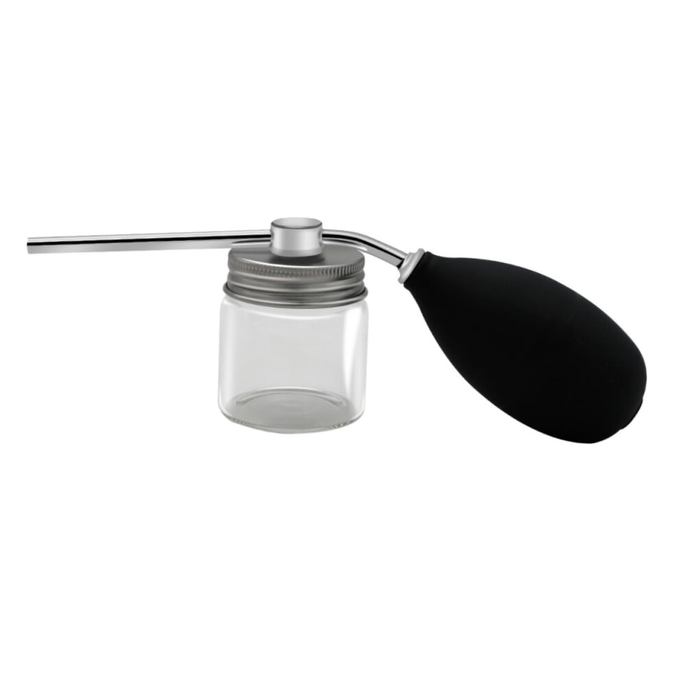 Professional Rubber Hairdressing Sprayer for Hair Fiber Powder, Stainless Steel and Glass Applicator, Hairline Tool