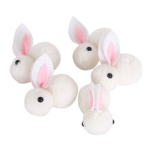 Pinces à cheveux mignonnes, accessoires de coiffure décoratifs, barrettes élégantes en peluche motif lapin pour filles et femmes, légères et