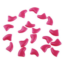 Soft Plastic Colorful Cat Nail Caps Claw Protector-rose red S