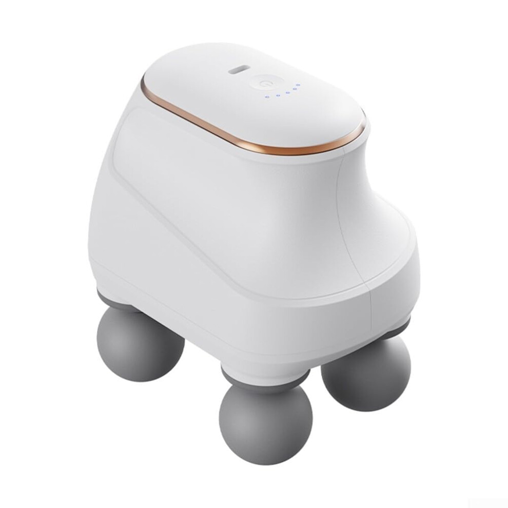 4Head Fascia Massager USB Rechargeable Deep Muscle Relief With Adjustable Intensity For Neck Shoulder Massage White
