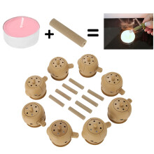 Wiederverwendbares selbstklebendes Moxibustion-Therapieset mit 100 Moxastabchen