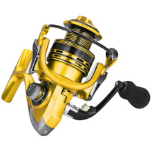13+1BB Salzwasser-Spinnrolle 3000, Leichtgewicht, Gold
