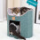 Double Deck Cat Tree House Cats Bed Scratchproof-Gray 7