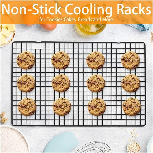 Chef Cooling Rack Stainless Steel Wire Cookie Rack Oven Safe For Baking 2