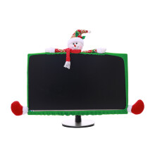 Bordură elastică pentru monitorul computerului cu reni, material nețesut, asigură durabilitate și flexibilitate, ideală pentru sărbătorile de