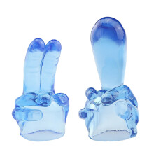 2 Pcs Set Finger Massager Attachments Inner Diameter 1.57 In Compatible With Wand Vibrators