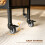 Homcom HOMCOM Mobile Drop Leaf Dining Table on Wheels with Shelf Light Brown 13