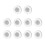 Pack of 10 Controllers Holder with Magnetic Adhesive for 1