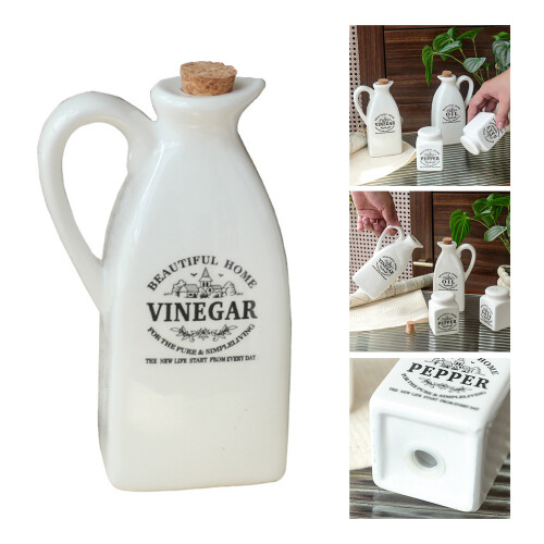 Pack of 4 Multifunctional Ceramic Container for Condiments Like 1