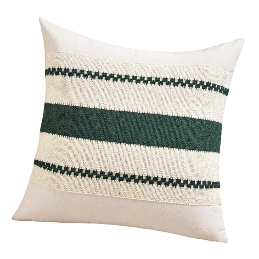 Sturdy Machine Washable Cotton Linen-Christmas 45X45cm Green
