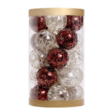 Weihnachtsdeko-Set für drinnen, leicht zu reinigende, hängende Weihnachtsdekorationen, leichter Christbaumschmuck, vielseitig einsetzbare