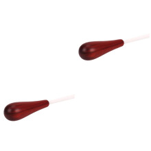 Extendable Conducting Baton Wooden Handle Dark Color 38.3x1.8x1.8 cm 2 Piece Set For Orchestra Band Stage Performance