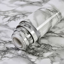 Verwandeln Sie Ihre Räume im Handumdrehen mit der selbstklebenden Tapete in Achat-Marmor-Optik. Sie ist wasserfest, ölabweisend, hitzebeständig