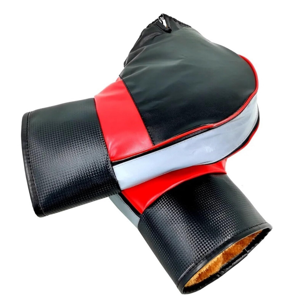 Motorcycle Gloves Winter Handlebar Cover Warm Windproof Thickened Reflective Strips For Motorcycle And Bike 9105992487868