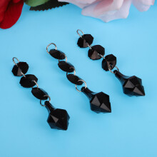 DIY Transparent Acrylic Bead Pendant, 14mm, 3.5-6cm, Multiple Styles