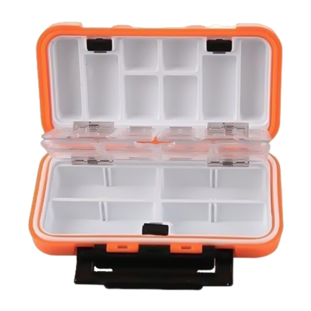 Fishing Tackle Box Waterproof Storage DoubleSided Organizer With Removable Divider Orange1 Color-image-OPC-PNBVCFX-NEW