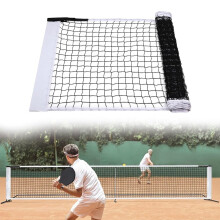 Pickleball Training Net Outdoor 22x3ft, Nylon Mesh, Adjustable Elastic Straps, For Volleyball Badminton Tennis Practice