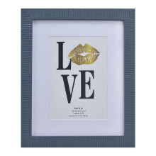Timeless Decor Picture Frame Rustic Blue Solid Wood Poster Frame Featuring Shatter Resistant Glass Front High Definition Plexiglass Cover And Wall Tab