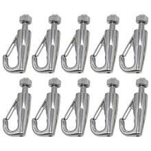 10pcs Stainless Steel Picture Hooks Adjustable Gallery Hanger-A