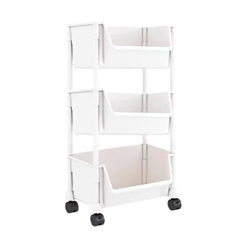 Functional Slimline Storage Shelves with-3 layers without cov