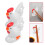 2Pcs Ceramic Chopsticks Stands White Spoon Holder Elegant Tableware 11