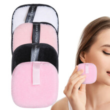 Reusable Face Pads 4Pack For Facial Cleansing Washable Makeup Remover Pads Travel Friendly Daily Care