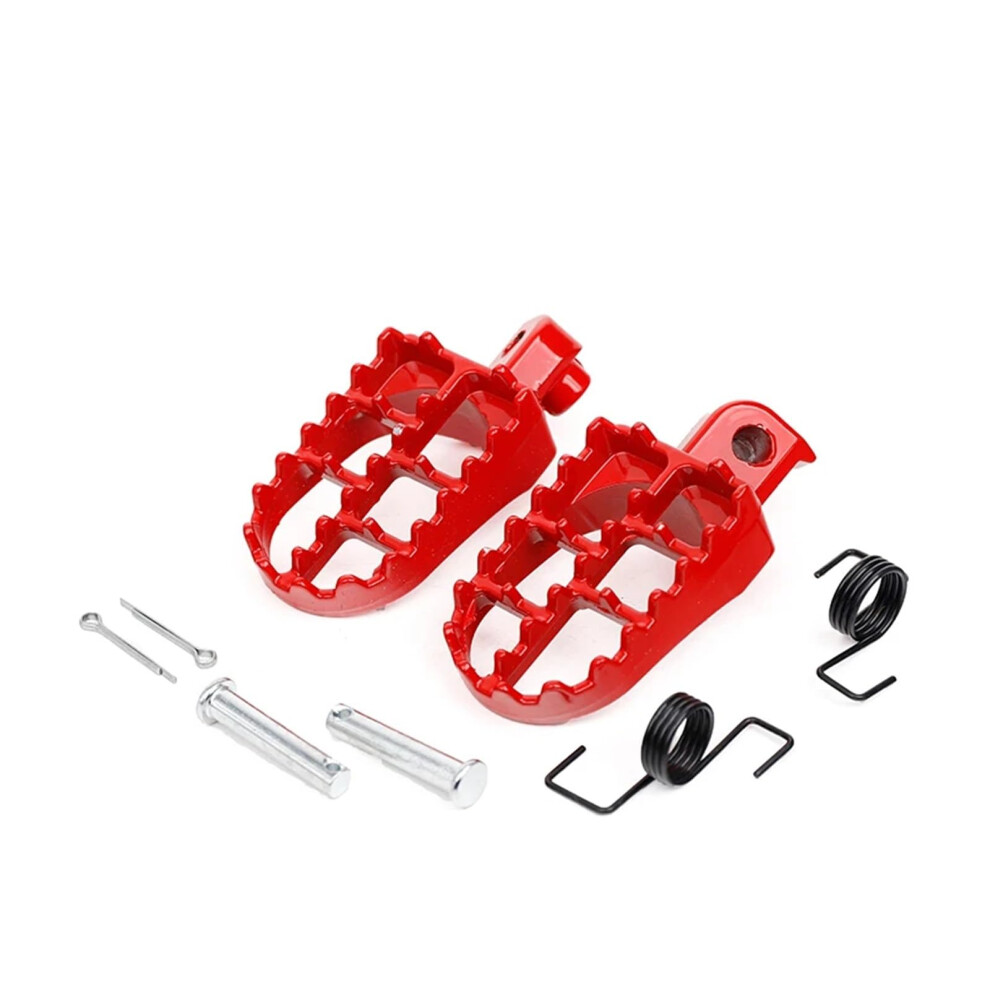 Motorbike Foot Pegs For Dirt Pit Bike Foot Rest Pedals Red 9067246094317