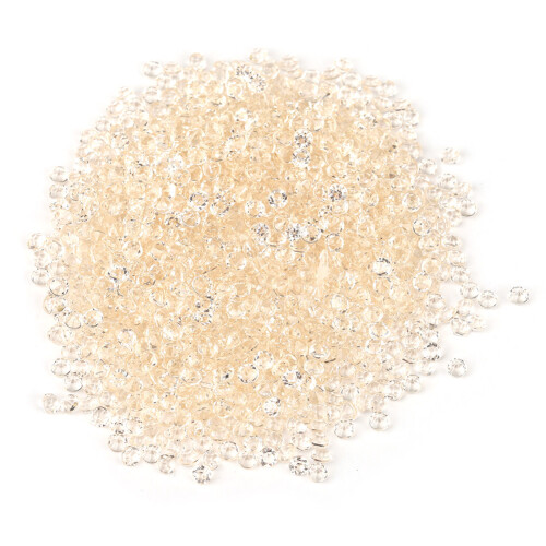 5000pcs 3mm Light Coffee Acrylic Wedding Diamond Confetti Decor 1