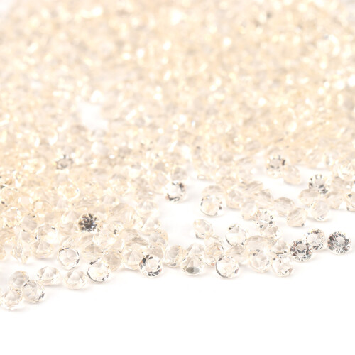 5000pcs 3mm Light Coffee Acrylic Wedding Diamond Confetti Decor 2