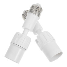 2 Trennstück Adapter Lampenadapter 12,70x3,10x3,10 cm Weiß