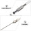 Raindrops Füllerminen 6er Pack Zylindrisch Silber 11