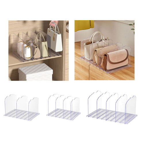Handbag Divider Rack for Closet Clear Acrylic Adjustable Bag-1 1