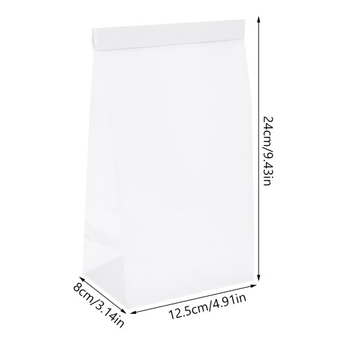 25Pcs Eco-Friendly White Vomit Bags for Motion Sickness Use 2
