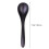 6Pcs Black Tableware Soup Spoons Handmade Flatware for Dining 2