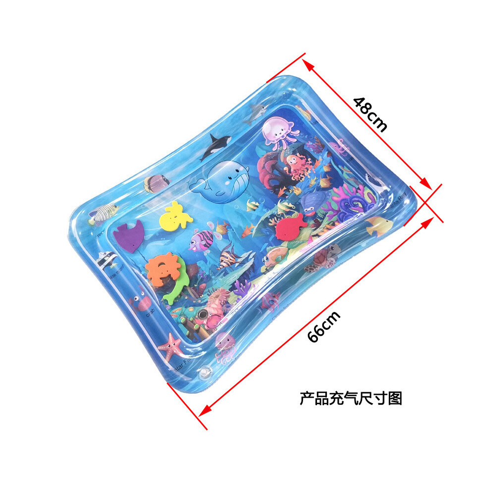 Portable Sensory Development Mat, Stimulating Tummy Time Water Mat, BPA-Free PVC Baby Mat, Interactive Water Play Toy For Cognitive Skills