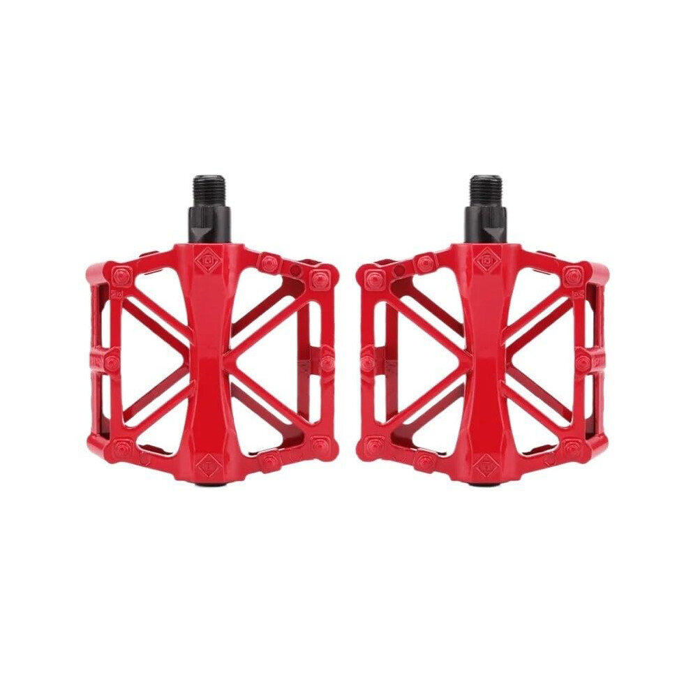 Motorcycle Foot Peg Mountain Bike Pedal All Aluminum Alloy Nonslip Plussized Widened Red 9339159501894