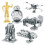 6 3D metal models Star Wars 1