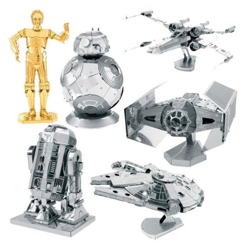 6 3D metal models Star Wars