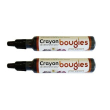 2 crayones de cera líquida para vela - Negro