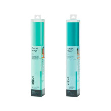 2 vinyles permanents Cricut 91 x 33 cm - aqua, menthe