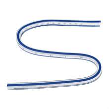 Soft Pliable Curve Ruler Flexible Measuring Instrument Exceptionally Flexible Raised Edges Design Double Sided Use High Quality Versatile For Seam Mea