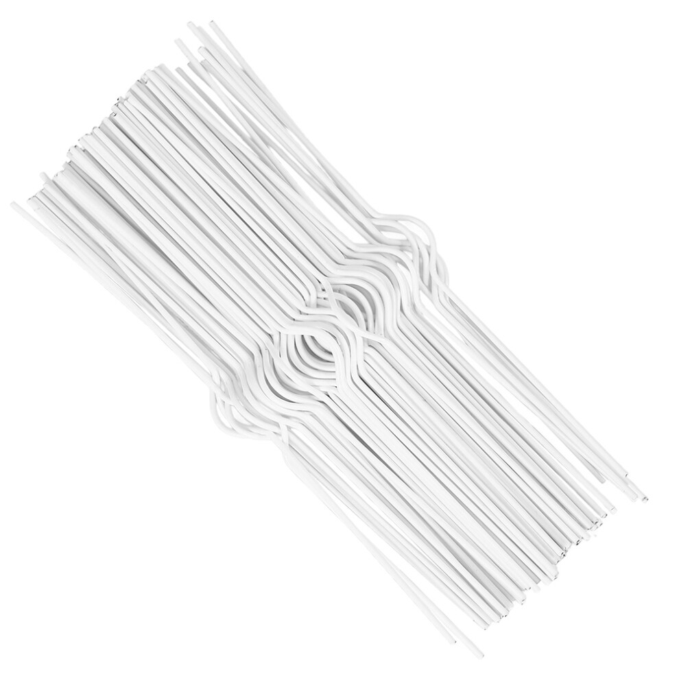 100Pcs Iron Calendar Hook White Spiral Wire Holder For Office Home 3541489410951