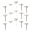 50Pcs Clear Whiteboard Tacks Push Pins For Bulletin Maps 6