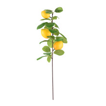 Decoração de restaurante com limões artificiais, ramos de limão em amarelo vibrante, ideais para sua casa, café e muito mais.