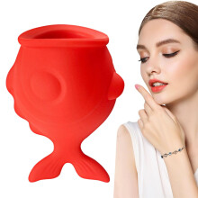 Silicone Fish Shape Amplifier Lip Plumper Tool, Durable Mouth Care Device, FishShaped Cosmetic Silicone Gadget