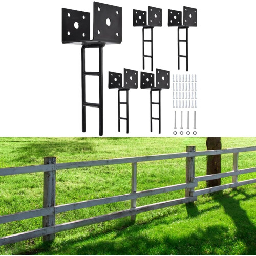 U Shape Post Anchor 4 Pack Fence Post Holder For Concrete Pergola Brackets 2